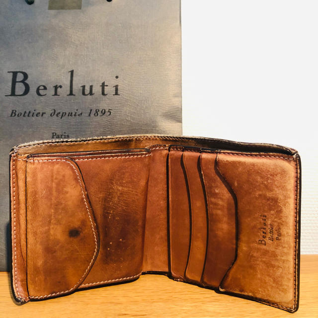 値下げ　べルルッティ Berluti 折り畳み財布