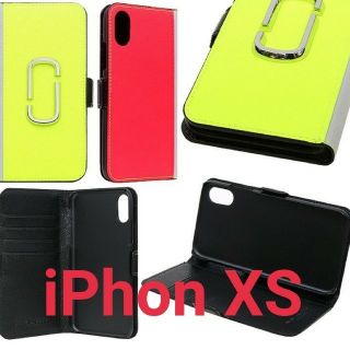 マークジェイコブス(MARC JACOBS)のマークジェイコブス  iPhone XS 手帳型ケース ブライト イエロー(iPhoneケース)