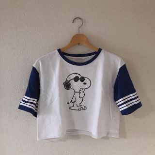 ピーナッツ(PEANUTS)の古着 スヌーピートップス(Tシャツ/カットソー(半袖/袖なし))