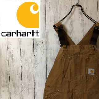 カーハート(carhartt)の【超希少】カーハート☆ワンポイントロゴ ダブルニー カバーオール サロペット(サロペット/オーバーオール)