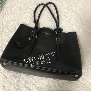 プラダ(PRADA)のPRADA サフィアーノ　ネロ(黒)(ハンドバッグ)