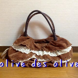 オリーブデオリーブ(OLIVEdesOLIVE)のお値下げ＊ひらひらレースショルダーバッグ(ショルダーバッグ)
