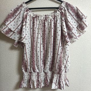 チャオパニック(Ciaopanic)の夏服　ペイズリー柄トップス　チャオパニック(カットソー(半袖/袖なし))