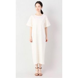 イエナ(IENA)の【完売商品】IENA ボクシーワンピース Tシャツ ホワイト(ロングワンピース/マキシワンピース)