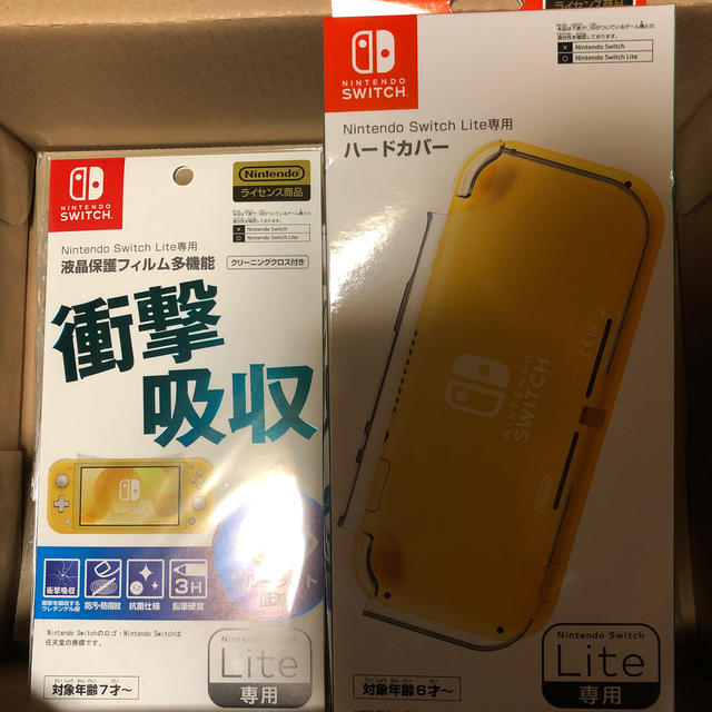 任天堂 switch Lite GRAY / 画面保護シール・ハードカバー付き