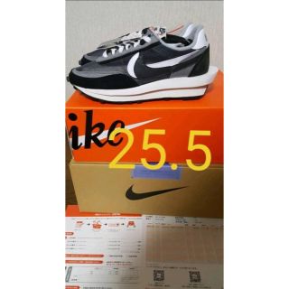 ナイキ(NIKE)のNIKE × sacai LDWAFFLE BLACK 25.5(スニーカー)