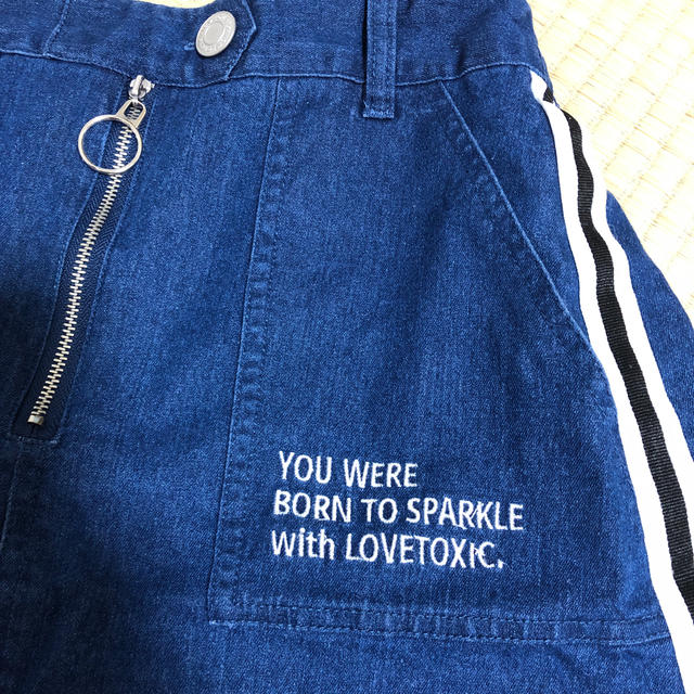 lovetoxic(ラブトキシック)のLOVETOXIC ラブトキ★デニム　スカートキュロット　150 キッズ/ベビー/マタニティのキッズ服女の子用(90cm~)(スカート)の商品写真