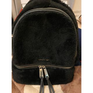 マイケルコース(Michael Kors)の専用⚠️MICHEAL KORS ファー リュック ブラック(リュック/バックパック)