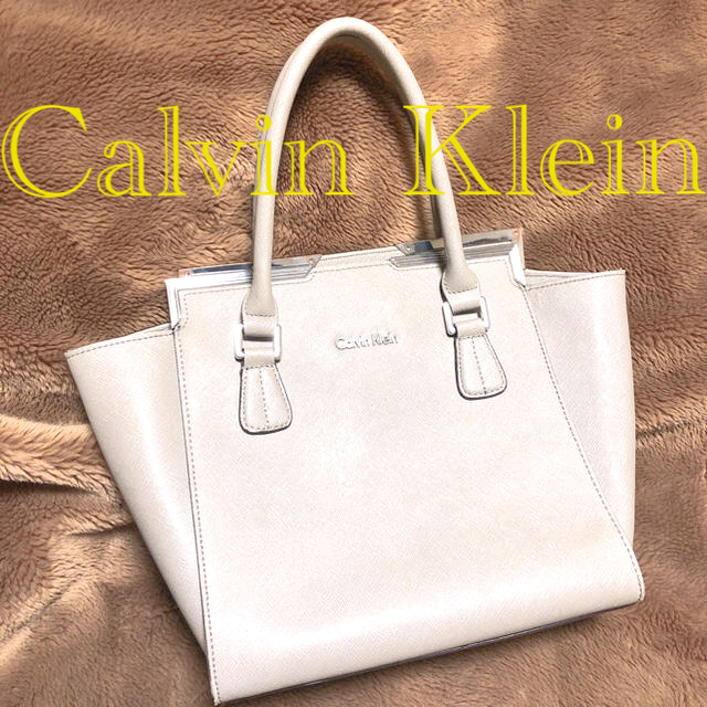 Calvin Klein カルバンクライン ハンドバッグ グレー - ハンドバッグ