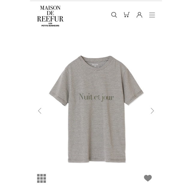 Maison de Reefur(メゾンドリーファー)のさな様 専用 Maison  de Reefur ボーダーTシャツ レディースのトップス(Tシャツ(半袖/袖なし))の商品写真