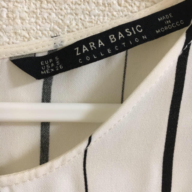 ZARA(ザラ)のZARA ストライプ トップス レディースのトップス(シャツ/ブラウス(半袖/袖なし))の商品写真