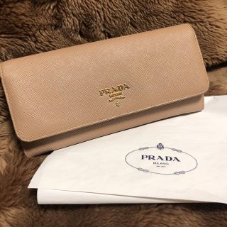 プラダ(PRADA)のPRADA プラダ 長財布 SAFFIANO サフィアーノ バイカラ レザー(財布)