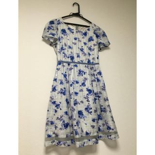 ミッシュマッシュ(MISCH MASCH)のミッシュマッシュ♡花柄ワンピ♡ブルー(ひざ丈ワンピース)