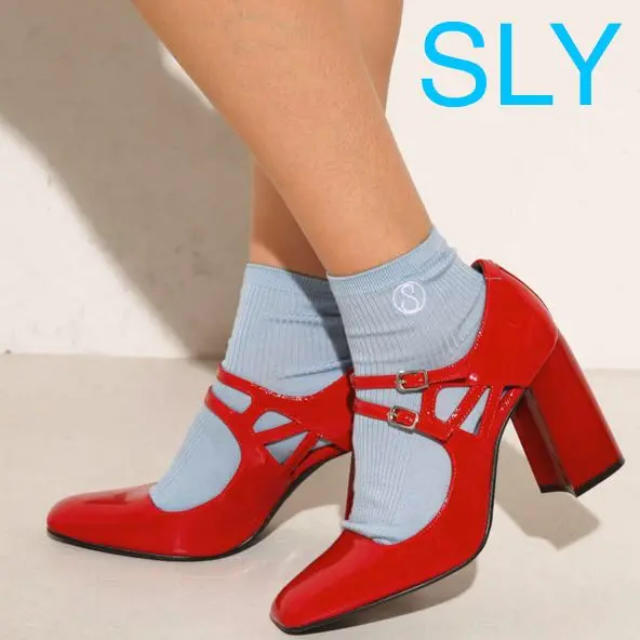 SLY(スライ)の定価2149円 新品 SLY スライ ソックス 靴下 レディース くつ下 レディースのレッグウェア(ソックス)の商品写真