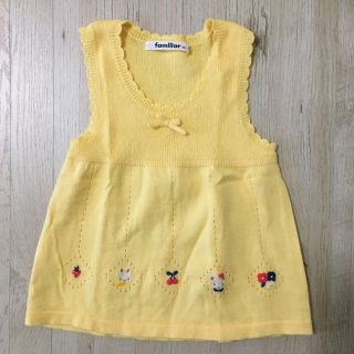 ファミリア(familiar)の美品⭐︎ファミリア　90サイズ　ニットベスト(ニット)