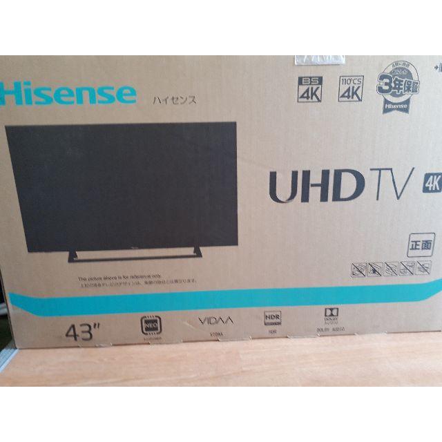 本物保証】 ハイセンス 43E6800【未開封】4Kチューナー内蔵テレビ 43V