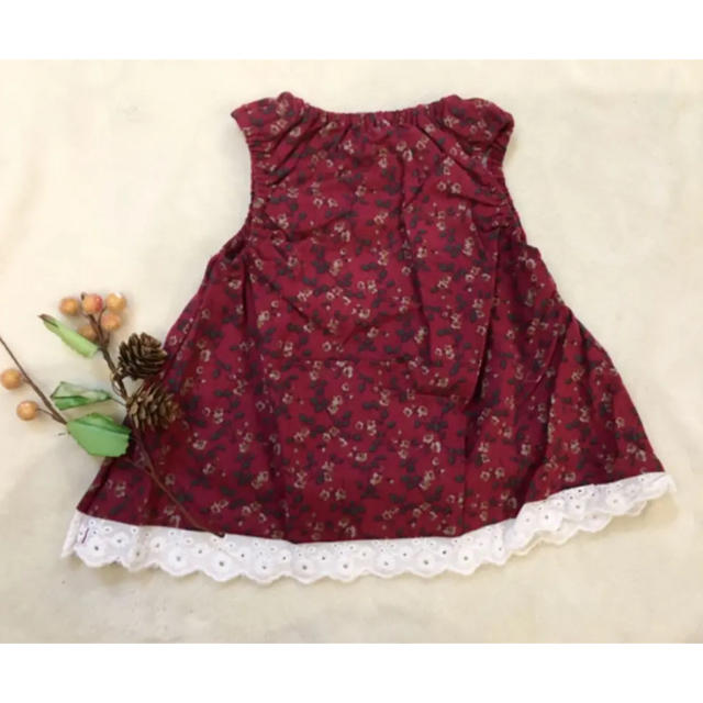 SiShuNon 新品リバティ 花柄 80 90 100 女の子 チュニック トップスの通販 by Leed SKAPE シシュノン フリルチュニック