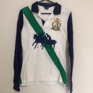 ポロラルフローレン(POLO RALPH LAUREN)のポロシャツ　長袖　レア柄(ポロシャツ)