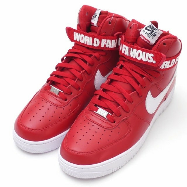 supreme air force 1 red