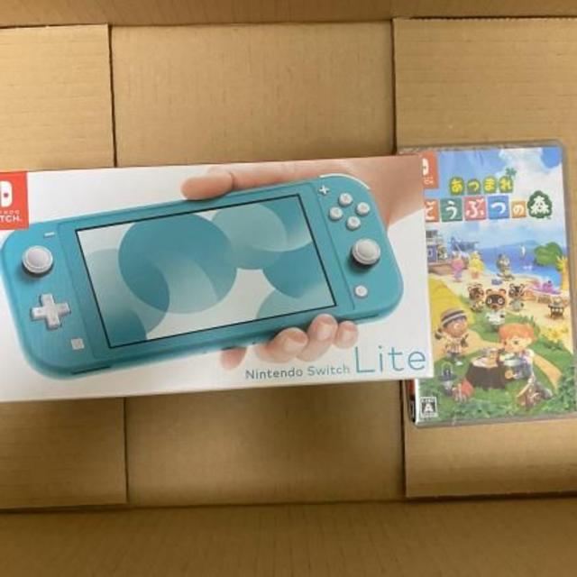 新品未開封 Switch Lite ターコイズ 本体 あつまれどうぶつの森 EL