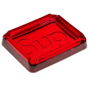 シュプリーム(Supreme)のSupreme Debossed Glass Ashtray Red(灰皿)