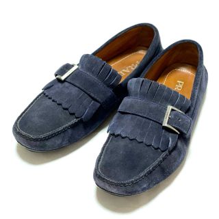 プラダ(PRADA)のPRADA ドライビングシューズ (Navy)(スリッポン/モカシン)