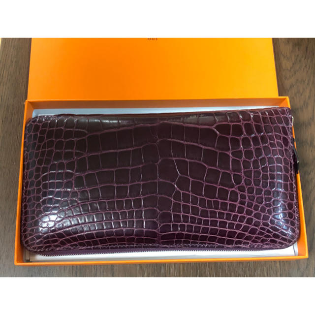 激安価格の - Hermes エルメス アザップロング アリゲーター クロコ 長財布 激安価格の - Hermes エルメス アザップロング アリゲーター クロコ 長財布