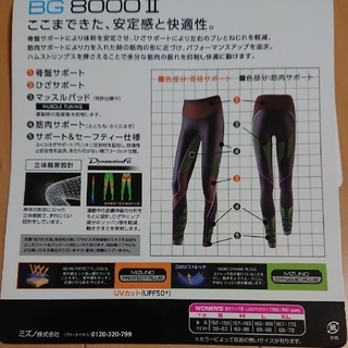 【ミズノ】メンズ BG 8000 バイオギアタイツ ロング 筋肉 サポート力