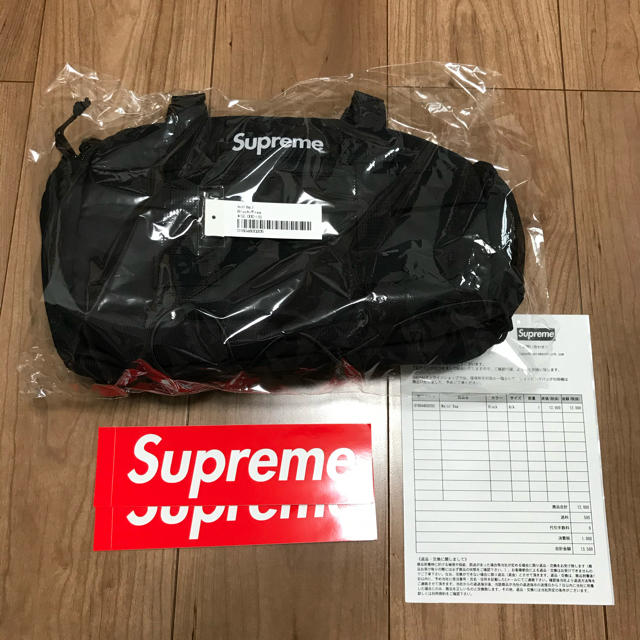 19AW Supreme Waist Bag Black