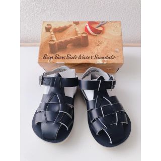 キャラメルベビー&チャイルド(Caramel baby&child )の【新品】SALT WATER SANDALS  shark ソルトウォーター(サンダル)