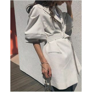 アメリヴィンテージ(Ameri VINTAGE)のameri vintage PUFF SLEEVE JACKET(ノーカラージャケット)