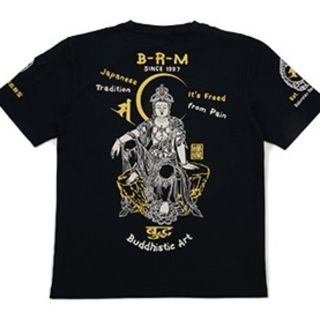 テッドマン(TEDMAN)の爆裂爛漫娘/観音菩薩/Tｼｬﾂ/黒/rmt-304/ﾃｯﾄﾞﾏﾝ/ｶﾐﾅﾘ(Tシャツ/カットソー(半袖/袖なし))