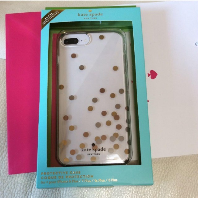 kate spade new york(ケイトスペードニューヨーク)の新品 iPhoneケース ドット スマホ/家電/カメラのスマホアクセサリー(モバイルケース/カバー)の商品写真