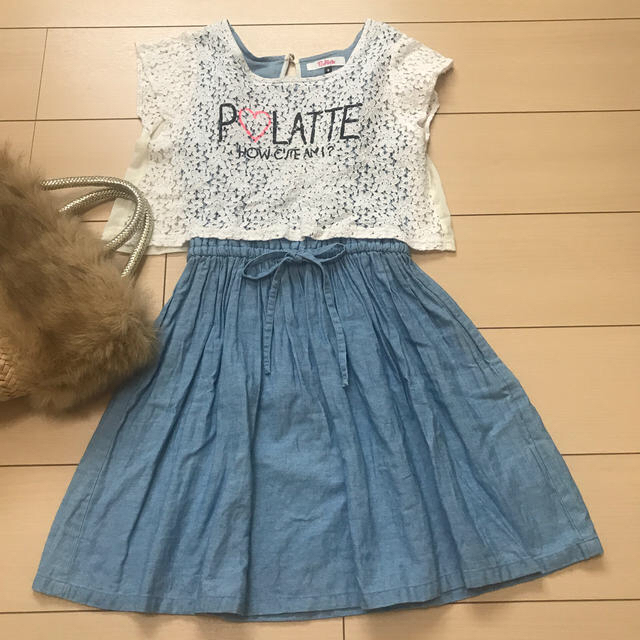 PINK-latte(ピンクラテ)のピンクラテ⭐︎ワンピース/S(160) キッズ/ベビー/マタニティのキッズ服女の子用(90cm~)(ワンピース)の商品写真