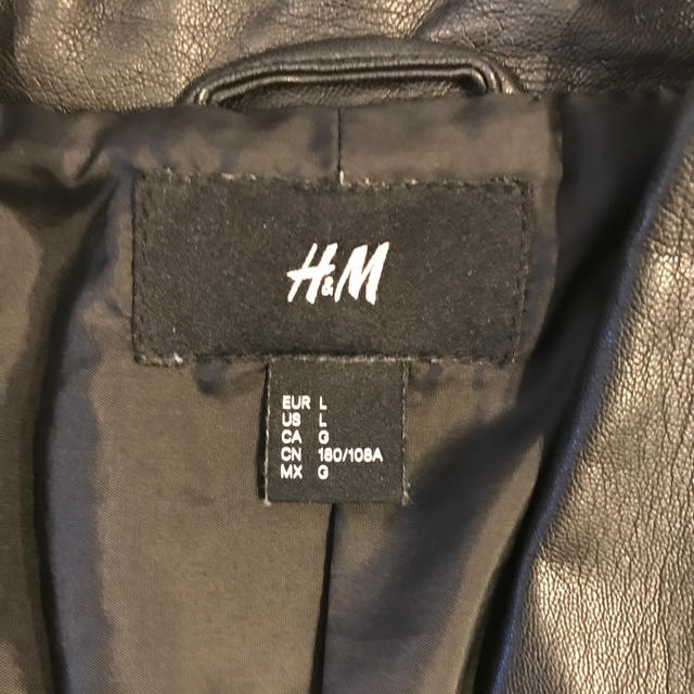 H&M(エイチアンドエム)のH&M ライダース（180/108A） メンズのジャケット/アウター(ライダースジャケット)の商品写真