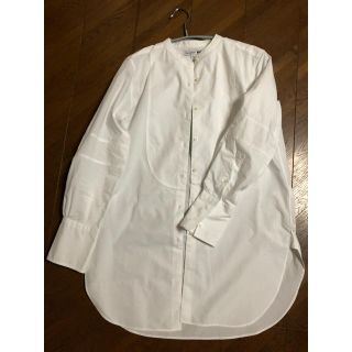 ユニクロ(UNIQLO)のノーカラーシャツ(シャツ/ブラウス(長袖/七分))