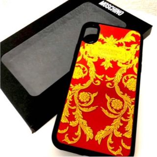 モスキーノ(MOSCHINO)のモスキーノ バロック柄  iPhone case X XS(iPhoneケース)