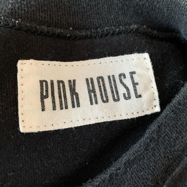 PINK HOUSE(ピンクハウス)の【まりも様　専用】pink house ロングTシャツ　黒 レディースのトップス(Tシャツ(長袖/七分))の商品写真