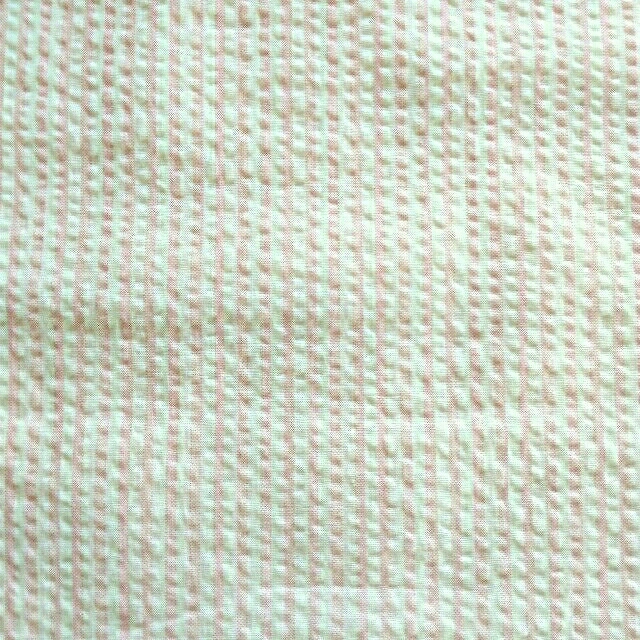 ハギレ　リップル生地　ストライプ ハンドメイドの素材/材料(生地/糸)の商品写真