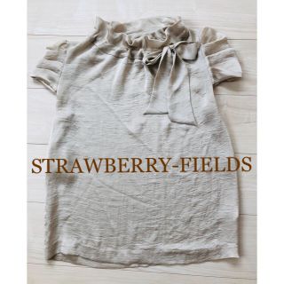 ストロベリーフィールズ(STRAWBERRY-FIELDS)の【STRAWBERRY-FIELDS】サテンブラウス(シャツ/ブラウス(半袖/袖なし))