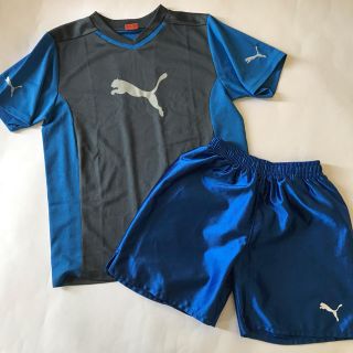 プーマ(PUMA)の【美品】PUMA プーマ　プラクティスTシャツ ハーフパンツ セット　150(Tシャツ/カットソー)