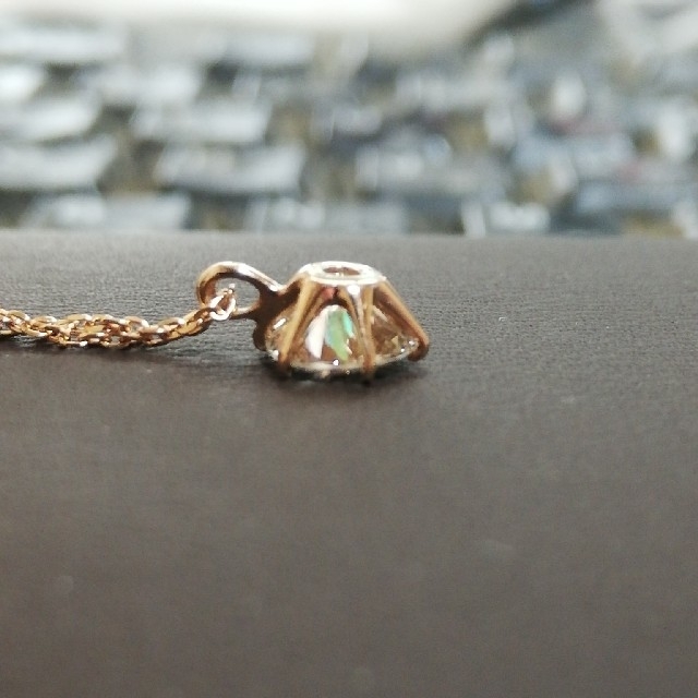 オレンジピンクダイヤモンド ネックレス レディースのアクセサリー(ネックレス)の商品写真