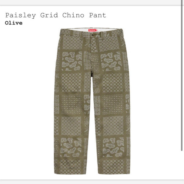 【完全未開封】Paisley Grid Chino Pant【最安値】