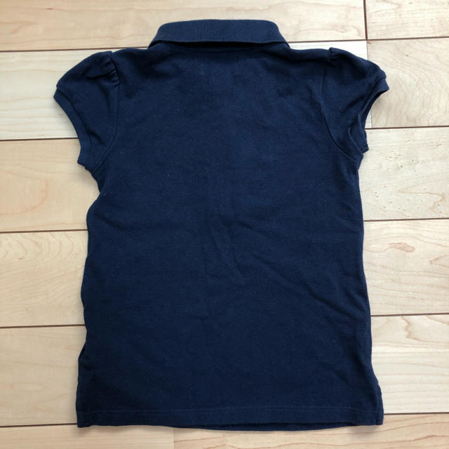 POLO RALPH LAUREN(ポロラルフローレン)のラルフローレン  フリル ポロシャツ 110 115 ネイビー 紺 キッズ/ベビー/マタニティのキッズ服女の子用(90cm~)(Tシャツ/カットソー)の商品写真