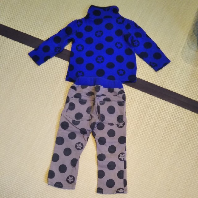 moujonjon　90cmセットアップ キッズ/ベビー/マタニティのキッズ服男の子用(90cm~)(Tシャツ/カットソー)の商品写真