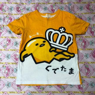 ベビードール(BABYDOLL)のベビードール ベビド 半袖 Tシャツ ぐでたま 王冠 オレンジ(Tシャツ/カットソー)