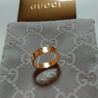 グッチ(Gucci)のグッチ指輪、アイコンリング１８金、１２号正規品鑑定済本部長様専用です。(リング(指輪))