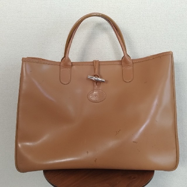 LONGCHAMP - ☆訳あり中古☆ロンシャン ロゾ トートバッグ ベージュの通販 by セシル's shop｜ロンシャンならラクマ