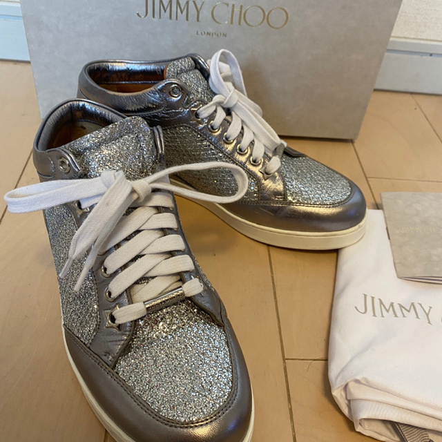 JIMMY CHOO(ジミーチュウ)のジミーチュウ　JIMMY CHOO　グリッタースニーカー　MIAMI  レディースの靴/シューズ(スニーカー)の商品写真