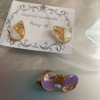 ハンドメイド ピアス 2セット(ピアス)